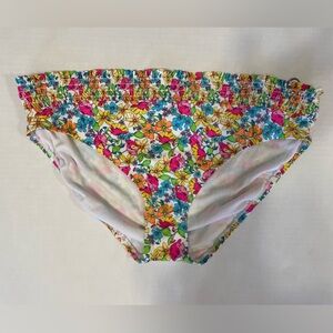 Time & Tru multicolor floral full coverage low-rise bikini bottoms size XL NWT